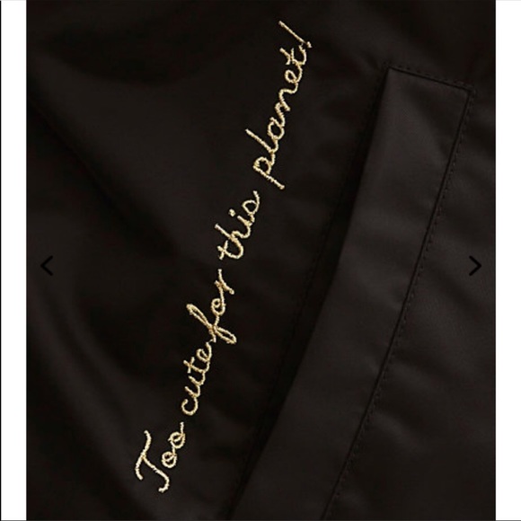 New! Torrid bomber jacket black space femme alien - Picture 4 of 8
